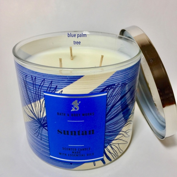 Bath & Body Works Accents Suntan 3 Wick Candle Poshmark